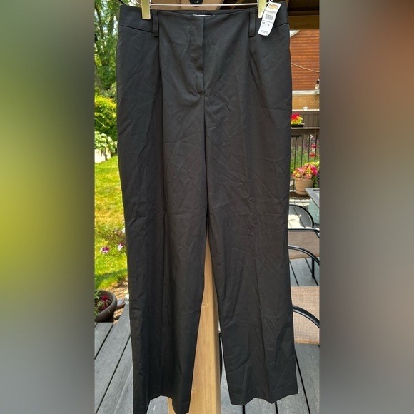TalbotsNWTHigh RisePleatedTrouserPantWide LegBlackSize 6